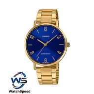 Casio LTP-VT01G-2B Gold-Tone Stainless Steel Bracelet Analog Ladies' Dress Watch LTP-VT01G-2