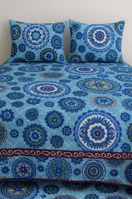 LELONG Cadar Patchwork Bunga Abstract Queen 3D Bedsheet with Beautiful Design