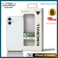 Ốp lưng trong suốt nhám MIPOW PREMIUM SLIM CASE Cho Iphone 16 16 Plus 16 Pro iphone 16 Promax siêu m