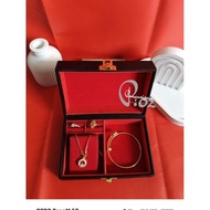 Jewelry Box 2 Ring Pads One Empty Box And Free Necklace Holder