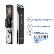 FREE Installation SINGGATE FR018+FM021+LS026 Smart Laundry System + Vein Recognition Door Lock + Digital