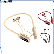 BOU Wireless Headphones Neck Cable Noise Canceling Headphones HIFI Stereo Sound Headphones Memory Card Player Headphones
