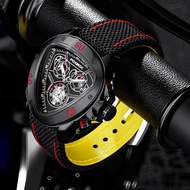 LIGE Chronograph Creative Big Dial Men Watch Top nd Nylon Strap Military Sports Watches for Men Date Clock Quartz Wrist Watch