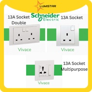 Lumistar Schneider 13A socket universal socket plug double socket Sirim 15A hob used socket