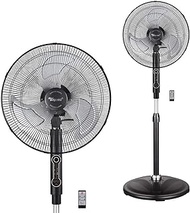 Toyomi PSF 1888R High Velocity Power Stand Fan with Remote, 18",Black