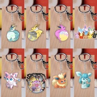 Pokemon Pokémon Acrylic Keychain Eevee Transparent Pendant