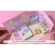 Paper Doll House Pink Room Paper Doll House