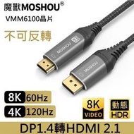 MOSHOU  魔獸 DP 1.4轉HDMI 2.1版 電腦顯卡接電視 高清線 4K 120Hz 8K 60Hz HDR