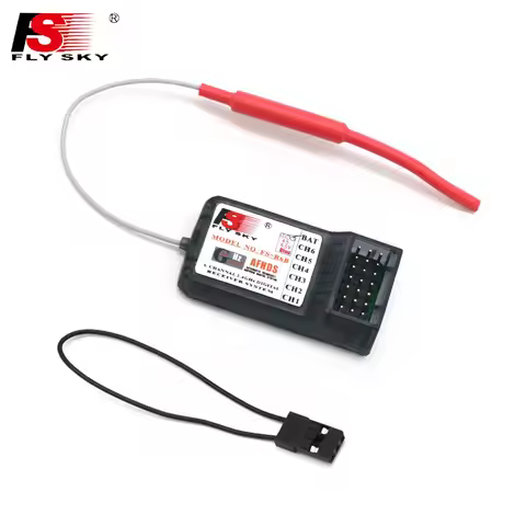 FlySky FS-R6B 2.4Ghz 6CH GFSK PCM AFHDS RC Receiver Compatible With I6 I10 T6 CT6B TH9x Transmitter 