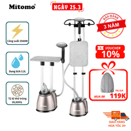 Bàn ủi hơi nước đứng bàn là hơi nước cao cấp Mitomo GC-899 Max công suất 2500W BH 3 năm