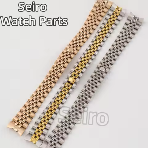 17mm Watch Band For Seiko NH05 Datejust Case Solid 316L Stainless Steel Watch Strap Buckle For Oyste