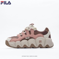 ฟิล่า FILA Official Breathable Cat Claw Sneakers Eco Friendly Space Leather ผู้หญิง Clunky Dad Shoes