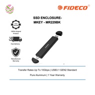 FIDECO(M207CS)-USB 3.1 TO M.2. NVME(NGFF)-BKEY - MR229BK