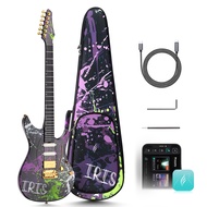 Enya Electric Guitar Inspire Shinichi Kobayashi Dragon Flame 39" Smart Electric Carbon Fiber Guitarr