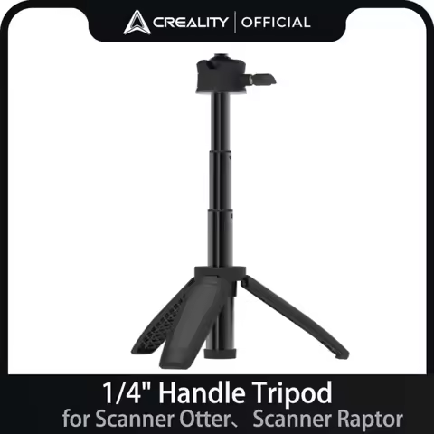 Creality Original Handle Tripod 1/4" Handle Tripod for Scanner Otter / Scanner Raptor Black 3D Print