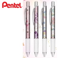 [set 4 ชิ้น] ปากกา Pentel Energel Limited  รุ่น Spring Pattern ปากกาหมึกเจลสีดำ 0.5mm