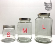 Glass Jar Round Cylinder