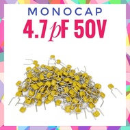 Monocap 4.7pF 50V Monolithic Capacitor Ceramic Ceramic 4p7F 4.7 pF