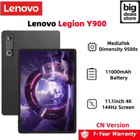 New Lenovo Legion Y900 MediaTek Dimensity 9500s 11.1" 4K 144Hz Display Wifi 11000mAh Battery Android