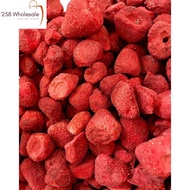 【现货已经包好1包包100g】冻干草莓 草莓干 草莓脆现货🍓 草莓干 Freeze Dried Strawberry Wholesale Baking 1kg 冻干草莓粒