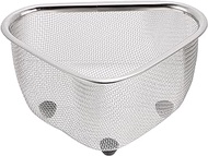 Hemoton Sink Corner Mesh Colander Strainer Basket Organize Sponges Collect Food Scraps Small Corner Basket Steaming Draining Rinsing Sink Drainer L