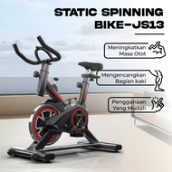 ORANGE Alat Fitness Spinning Bike LCD Monitor Adjustable Seat Exercise - Sepeda Olahraga Statis