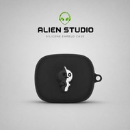 【ALIEN STUDIO】 3D Style Silicone Protective Cover for Baseus MF1 Case + Cleaning Pen + Lanyard + Key