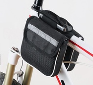 Bicycle Cycling Frame Pannier Saddle MTB Front Tube Bag Both Side Double Pouch Cycling Frame Tube Bag Accessories