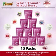 【10 Packs】 7LUME White Tomato 9 in 1 Whitening Brightening Skin Supplement Pure Natural 0 Additives 