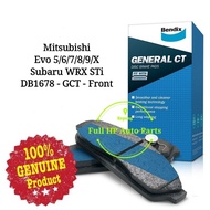 Original Bendix DB1678GCT / DB1478GCT Front Brake Pad - Brembo 4 Pot / Evo / WRX /F50