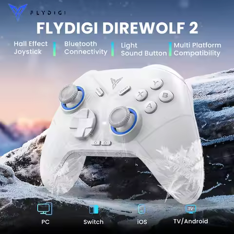Flydigi Direwolf2 Wireless Gaming Controller Bluetooth Hall Lineness Function Controller for Windows