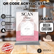 QR Code Acrylic Standee Custom | Acrylic Display | Ewalle Scanner Sign