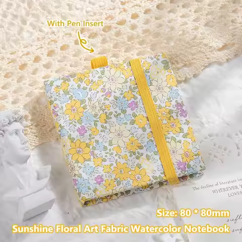 New Mini Watercolor Painting Book Portable Thickened 300g Drawing Notebook Square Art Painting Notep