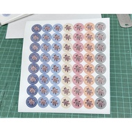 1.5cm Flying Mouse Collection Point Card Sticker 56pcs 1 Piece Comprehensive Pattern, Round 1.5x1.5c