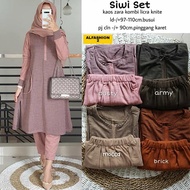 SIWI SET Matt Kaos Zara Kombi Knite Licra  Atasan LD 88-104 PJ 101 Pants LP 50-100 PJ 91 SETELAN WANITA MURAH GROSIR MAXI DRESS BAJU TERBARU 2021 CELANA PANTS ROK KEKINIAN MODERN BAGUS MUSLIM RAYON TERMURAH SYARI TERLARIS IBU IBU REMAJA PESTA KONDANGAN M