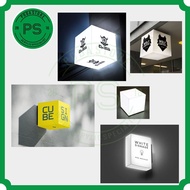 Neon Cube Box Cube Sign Light Box
