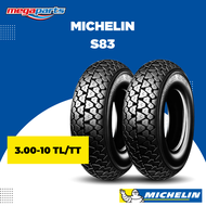 ยางนอกรถมอเตอร์ไซค์ MICHELIN S83 มิชลิน เอส 83 (1เส้น) (Megaparts Store) 3.50-8 TT 1เส้น One