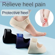 CAPPRICE 1PAIR Gel Heel Cushion, Reduces Pressure Relieves Pain Heel Socks, Comfortable S/L Anti-Cra