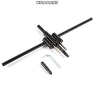 HILDARK0 Adjustable Circle Hole Cutter, Adjustable Heavy Adjustable Hole Saw, Hole Saws Black Color 