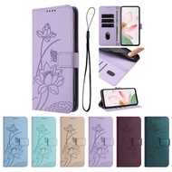 Google Pixel 10 9A 8A 8 7 6 Pro Lotus Flower Flip Wallet Phone Case  with Card Slots