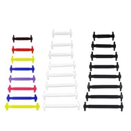 **包郵** [16件裝-白色] 工字型懶人鞋帶扣 免系矽膠彈力鞋帶扣 免綁彈性鬆緊鞋帶 [平行進口]