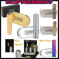 CLIPPER Classic Metal Flint Pipe Lighter Butane Refillable clipper lighter