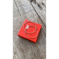Pure red copper ring 2mm round size 5cm and 6cm