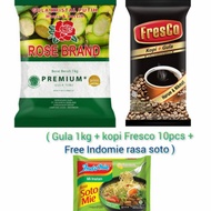 Paket Sembako (Gula 1kg+kopi Fresco+free Indomie)