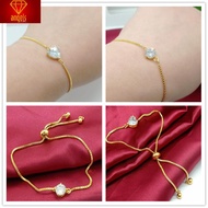 Gelang Tangan Emas 916 tulen love style women