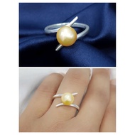 925 silver ring, genuine Lombok freshwater pearls, certified genuine silver accessories, pure silver