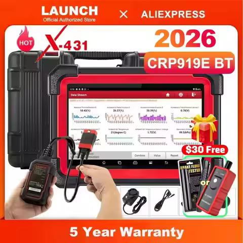 2026 NEW LAUNCH X431 CRP919E BT OBD2 Scanner Bidirectional Scan Tool added CAN FD/DoIP OE-Level All 