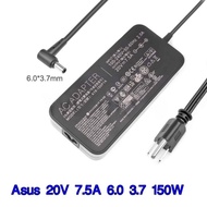 Asus Adapter 20V/7.5A 150W, Head Size 6.0*3.7mm, Charging Cable for ASUS TUF Gaming A15 FA506I / TUF