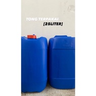 TONG TERPAKAI MURAH!!! (USED) Tong Terpakai 25 Liter Used Jerry Can Second Hand Tong Plastik Plastic