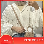 Byvia - Flowery Crinkle Blouse / Flower Blouse / Oversized Blouse / Balloon Sleeve Blouse / Cute Cot